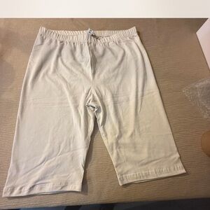 Zenana Outfitters Men's Cream Athletic Shorts